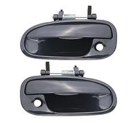 Osompar Maniglia per porta esterna anteriore lato conducente e passeggero w/buco della serratura 2 pezzi compatibile con Honda Civic 1996-2000 sostituisce 72180S00004 72140S00004