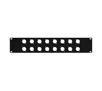 OSP Custodie | Pannello rack in metallo | 2 spazi vuoti | Punch-out serie D 16