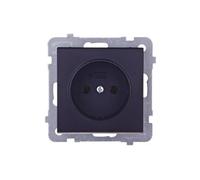 Ospel GP-1R/m/33 - Presa di corrente IP20, 16A, 71 mm, 38 mm, 71 mm, colore: Nero