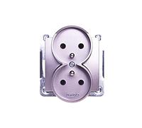 Ospel GP-2YRZ/m/23 - Presa di corrente (Titanio, IP20, 16 A, 71 mm, 45 mm, 71 mm