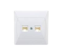 Ospel GPK-2A/F/00 - Presa di corrente IP20, 82 mm, 31 mm, 82 mm, 46,5 g, colore: Bianco