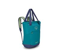 Osprey Daylite Tote Pack - Zaino-sporta convertibile durevole, versatile e comodo - Hiking quotidiano in viaggio - Blue Spikemoss/Alkaline O/S
