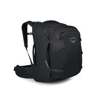 Osprey Fairview - Zaino da viaggio da donna da 55 l, con borsa a mano e zaino rimovibile per oggetti personali, colore nero, vestibilità estesa