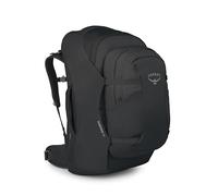 Osprey Fairview 70 Zaino da viaggio nero, nylon riciclato, donna