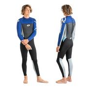 Osprey, muta estiva da uomo, lunghezza intera, 3 mm, per adulti, in neoprene, per surf, immersioni, Uomo, Muta intera, WS0637, Blu, L