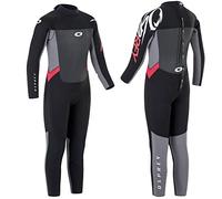 Osprey - Muta invernale per bambini, in neoprene, 5 mm, colore: Rosso, Ragazzi, Muta invernale per bambini, WS0689, nero/rosso, Large Short