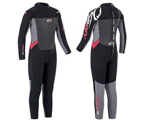 Osprey | Muta per Bambini, 5 mm, Lunghezza Intera Invernale in Neoprene, Adatta per Surf e Bodyboard, Colore Rosso