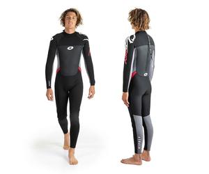 Osprey Origin muta da uomo intera, spessore 3/2 mm., Uomo, Multicolore (Nero/ Rosso), X-Small