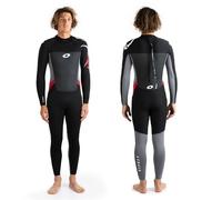 Osprey Origin muta surf neoprene uomo invernale lunga 5 mm, Rosso, Tripla Extra Grande (XXXL)