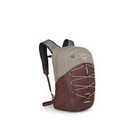 Osprey Quasar Unisex Lifestyle Backpack Sawdust Tan/Raisin Red O/S