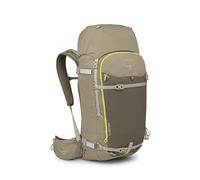 Osprey Soelden - Zaino da uomo con borsa per sci e snowboard, realizzato in 100% nylon riciclato, verde oliva, One Size, 45 LT
