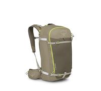 Osprey Soelden - Zaino da uomo con trasporto per sci e snowboard, realizzato in 100% nylon riciclato, Marrone Oliva, taglia unica, 32 litri