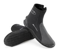 Osprey Stivali da Muta da Adulto con Cerniera, 5 mm in Neoprene Aqua Boots per Uomo e Donna con Punta e Tacco rinforzati, per Adulti 5/EU 38, Nero
