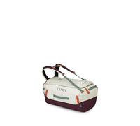 Osprey Transporter - Borsone da viaggio leggero da 40 l, impermeabile, per uomini e donne, Mistero Bianco-moody Borgogna, Taglia unica, 40 litri