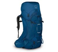 Osprey Aether 55 Zaino da Backpacking per Uomo, Deep Water Blue - S/M