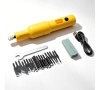 OSPSHPG Macchina per Incisione su Legno elettrica da 40 W, Kit di Utensili per Incisione Portatile, con 20 Lame sostituibili, Ricaricabile Tramite USB, per lavori Fai da Te, Scultura