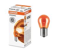 Osram 581 PY21W BAU15S - 10 lampadine per indicatore luminoso color ambra 12 V, 21 W, 7507