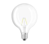 Osram 125 LED Retrofit Filament Globe E27, 2.5 W equivalente 25 W, Chiara, Confezione da 1