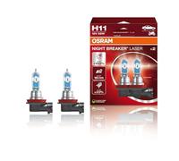 OSRAM 2 Lampade H11 Night Breaker Laser PGJ19-2 12V 55W, piu' 150 percento, Duo Box