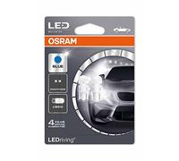 BLISTER 2 LAMPADE LAMPADINE OSRAM LED 12V T10 W2,1X9,5D 6700K BLU RETROFIT