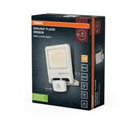 OSRAM 3000K Applique Esterna LED in Alluminio e Vetro Bianca IP44 Con Sensore