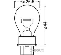 OSRAM S8 WEDGE BASE - P27W Lampadina extra