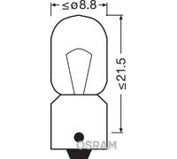 Lampada secondaria OSRAM T4W Standard 24V, 4W