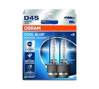 OSRAM XENARC COOL BLUE INTENSE D4S, +150% more brightness, up to 6,200K, xenon headlight lamp, LED look, Hanging folding box (2 lamps)