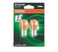 OSRAM 7507ULT-02B Ultra Life Lampadine macchina, Doppia ampolla, PY21W