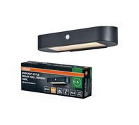OSRAM ENDURA Style Oval applique solare, luce bianca calda (3000K), sensore inte