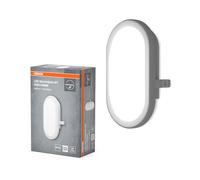 OSRAM Applique 11W Bulkhead, 4000K, 840 lm, IP54, IK06, antiurto, alloggiamento in policarbonato bianco, angolo di fascio 120°, per scantinati e garage