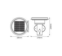 OSRAM Illuminazione esterna solare ENDURA Style, nero, acciaio inossidabile, IP4