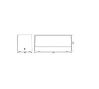 OSRAM applique da esterni LED ENDURA STYLE IDRI, grigio scuro, IP65 Osram