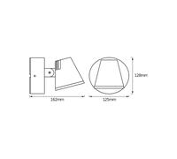 OSRAM applique da esterni LED ENDURA STYLE MIDI, grigio scuro, IP44 Osram