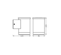 OSRAM applique da esterni LED ENDURA STYLE OXFORD, grafite Osram