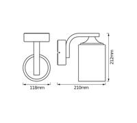 OSRAM Applique ENDURA Classic, bianca, E27, IP43, alloggiamento in alluminio, diffusore in vetro, adatta per esterni, senza sorgente luminosa.