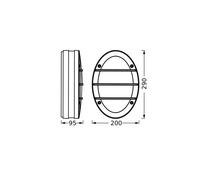 OSRAM Lampada da esterno ENDURA CLASSIC ORBICK W - E27, grigio scuro, alluminio, IP65