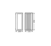 OSRAM Lampada da esterno ENDURA CLASSIC RADICK W, lampada da parete, attacco E27, grigio scuro, alluminio, installazione semplice e veloce, diffusore opaco, classe di protezione IP65, uso esterno