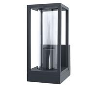 OSRAM Applique da parete per esterni E27, alluminio, vetro trasparente, IP44, gr