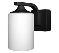 OSRAM Applique ENDURA Classic, nero, E27, IP43, alloggiamento in alluminio, diffusore in vetro, adatta per uso esterno, senza lampadina