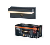 OSRAM Applique solare a LED Endura Style Robust, 2,5 W, bianco caldo 3000 K, 180 lm, USB, sensore PIR, 1 mese