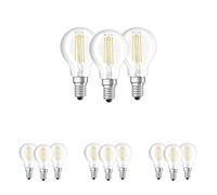Osram Base Clas P Lampada LED E14, 4 W, Luce Calda, 3 Lamp, Pacco da 4