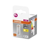 OSRAM Stella PIN Lampada LED, G4-base vetro trasparente ,Bianco caldo (2700K), 2 [EEK: F]