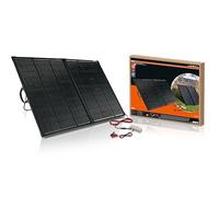 OSRAM BATTERYcharge SOLAR 200W, pannello solare portatile per alimentazione off-grid, mantenitore di carica, pannello solare pieghevole con supporto integrato, protezione da sovraccarico