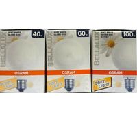 OSRAM BELLALUX SOFT Lampadina Glühlampe Globe G80 E27 40W 60W 100W