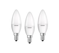 Osram Lampadina LED E14 BASE Classic B 40 | 4,9 W - 40 W equivalente a incandescenza, lampadina a LED a candela/opaca, bianco caldo - 2700 K, confezione da 3