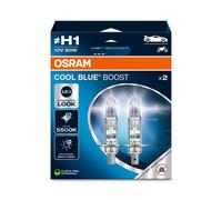 OSRAM COOL BLUE 5500K HYPER WHITE LOOK H1 12V 80W P14,5s Lampadine per fari x2