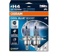 OSRAM COOL BLUE BOOST, H4, halogen headlight lamps, up to 5500K, Hanging folding