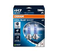 KIT COPPIA LAMPADE OSRAM H7 COOL BLUE BOOST 5500K 12V 80W 62210CBB-2HB per auto