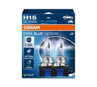OSRAM COOL BLUE INTENSE H15 20% di luminosità in più fino a 3.700 K lampada